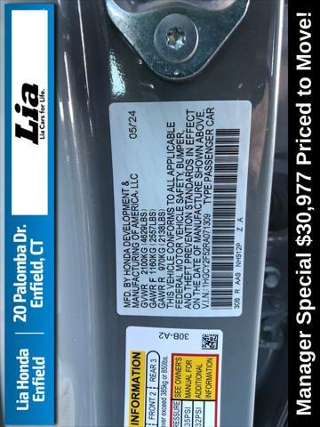 used 2024 Honda Accord Hybrid car, priced at $30,977