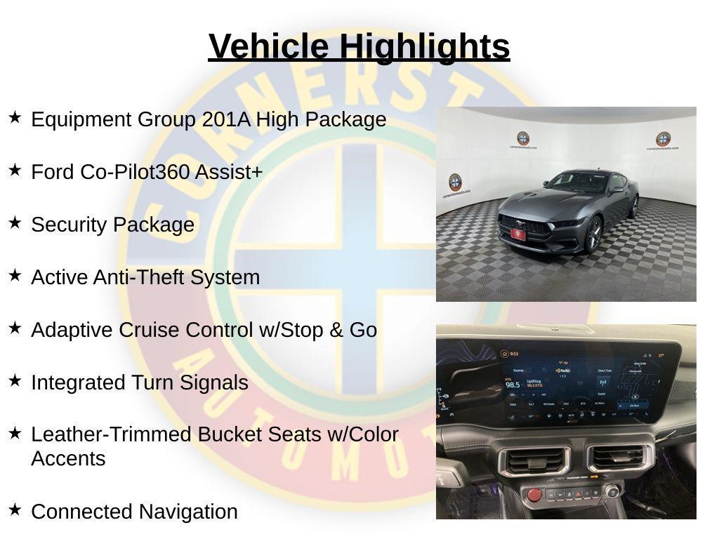 new 2025 Ford Mustang car, priced at $39,550