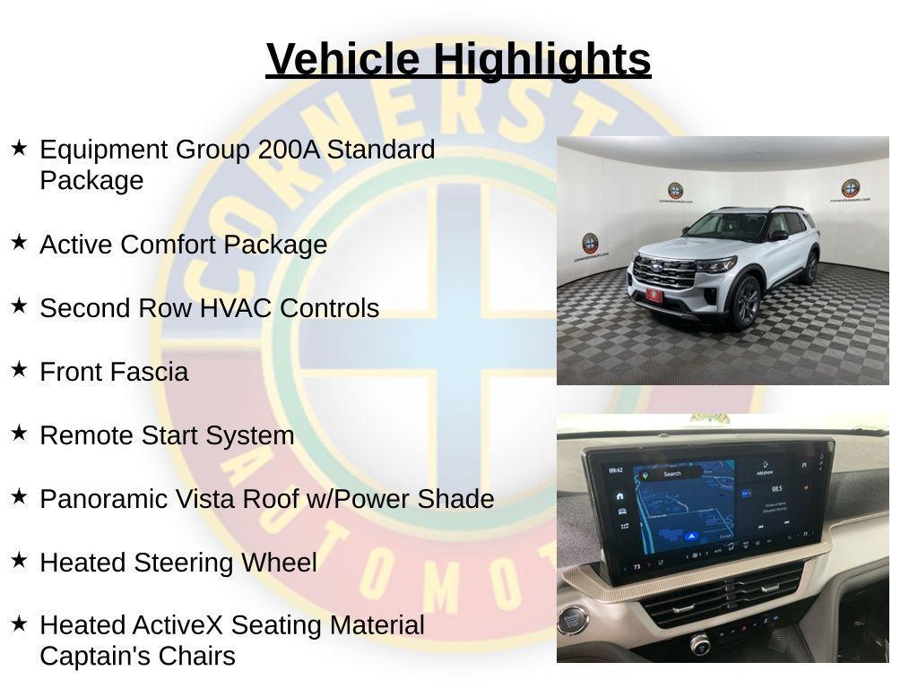 new 2025 Ford Explorer car, priced at $45,723