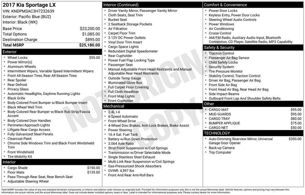 used 2017 Kia Sportage car, priced at $12,399