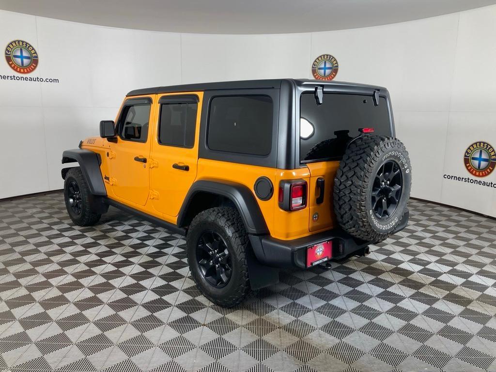 used 2021 Jeep Wrangler Unlimited car, priced at $33,589