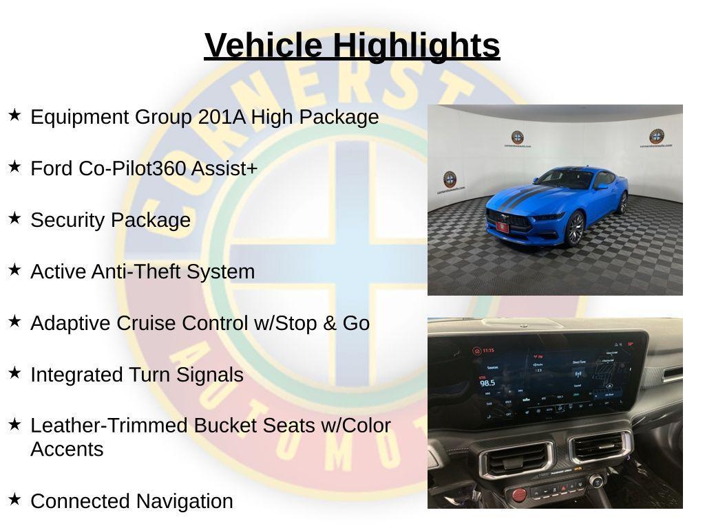 new 2025 Ford Mustang car, priced at $40,272