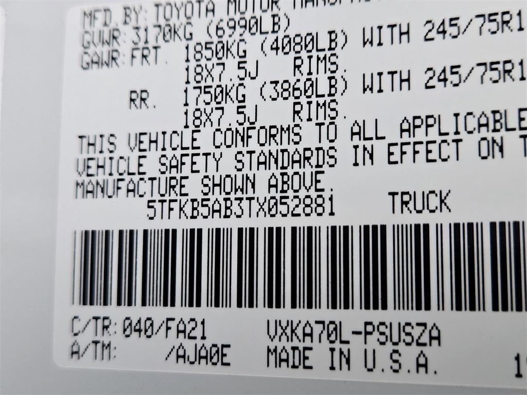 new 2026 Toyota Tundra car, priced at $44,691