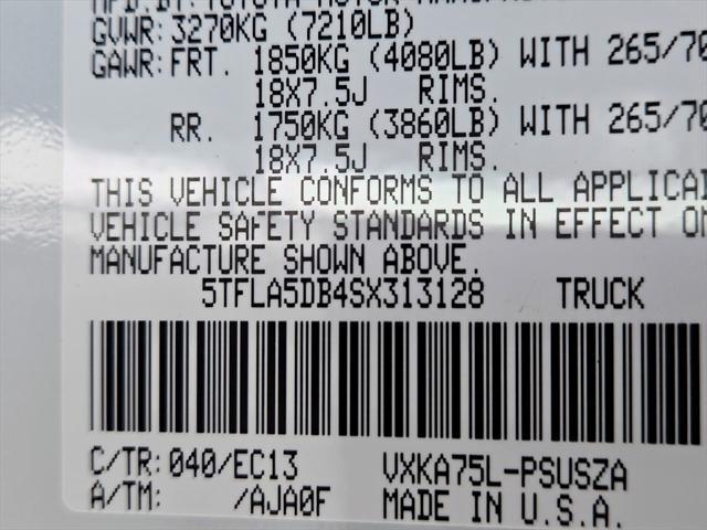 new 2025 Toyota Tundra car, priced at $65,761