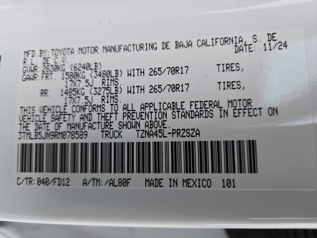 new 2024 Toyota Tacoma car, priced at $48,098