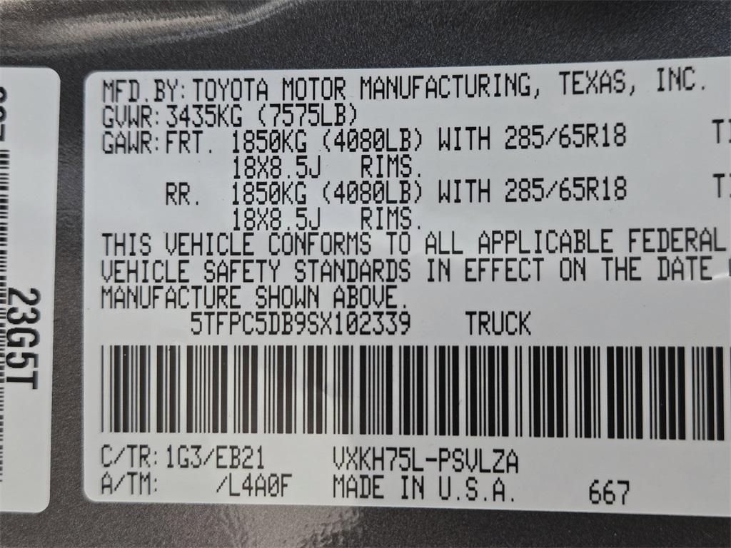 new 2025 Toyota Tundra Hybrid car, priced at $78,759
