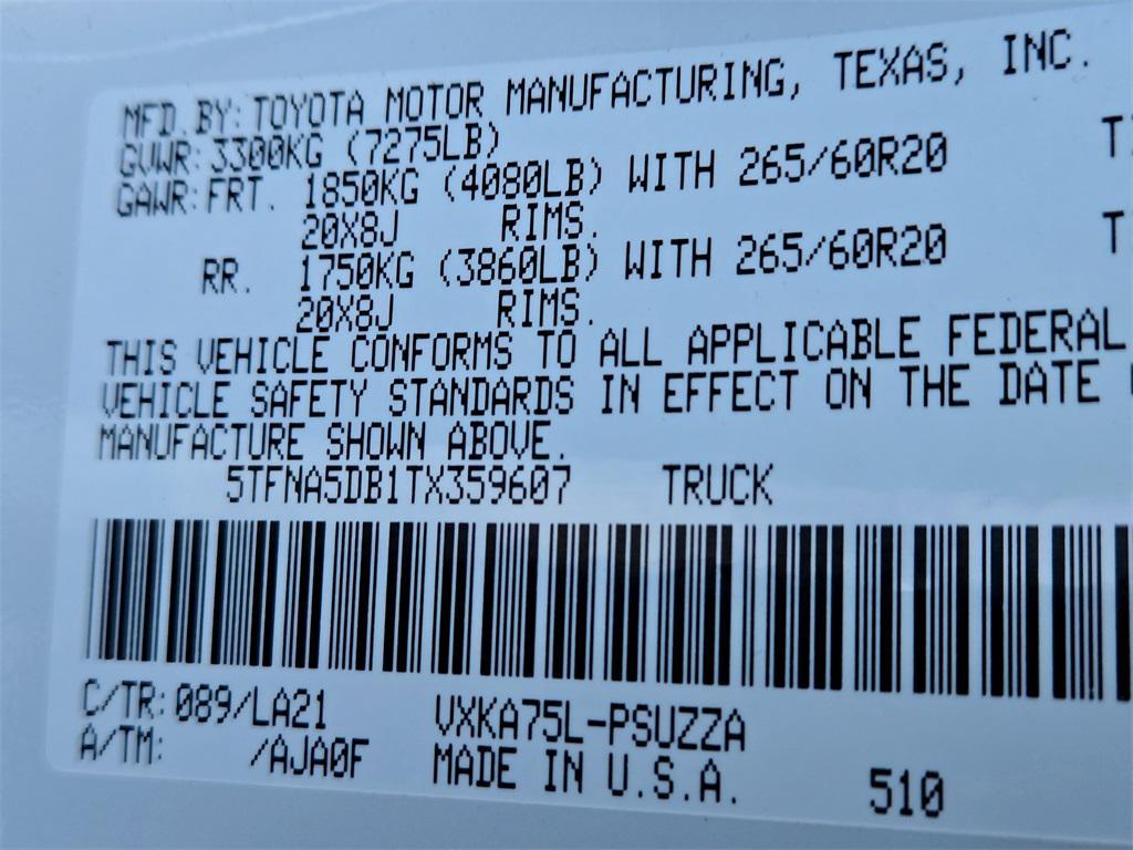 new 2026 Toyota Tundra car, priced at $69,998