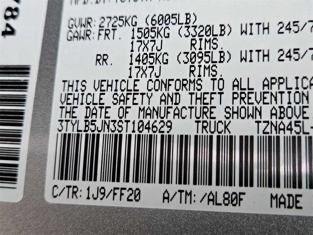 new 2025 Toyota Tacoma car, priced at $44,967