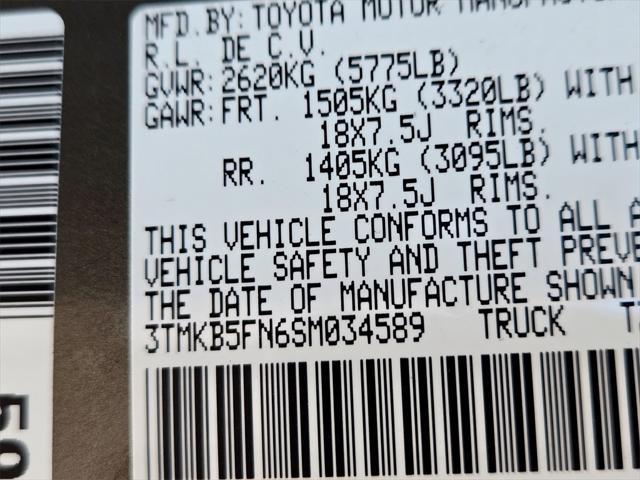 new 2025 Toyota Tacoma car, priced at $43,952