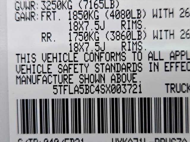 new 2025 Toyota Tundra car, priced at $57,501
