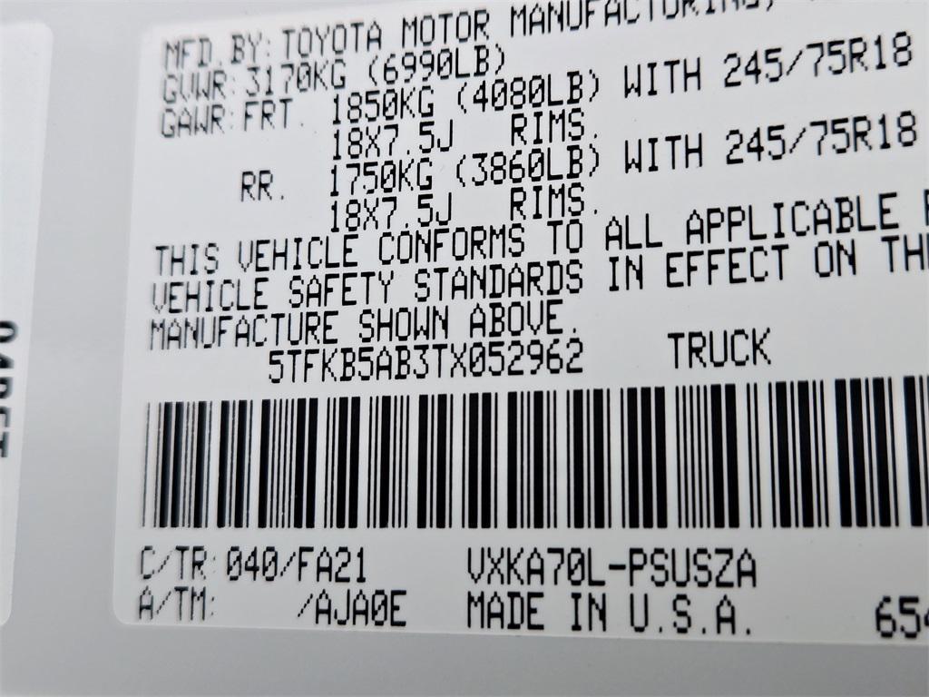 new 2026 Toyota Tundra car, priced at $45,410