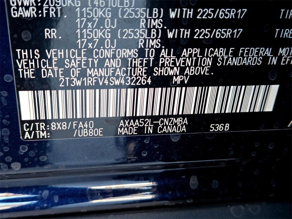 new 2025 Toyota RAV4 car, priced at $34,596