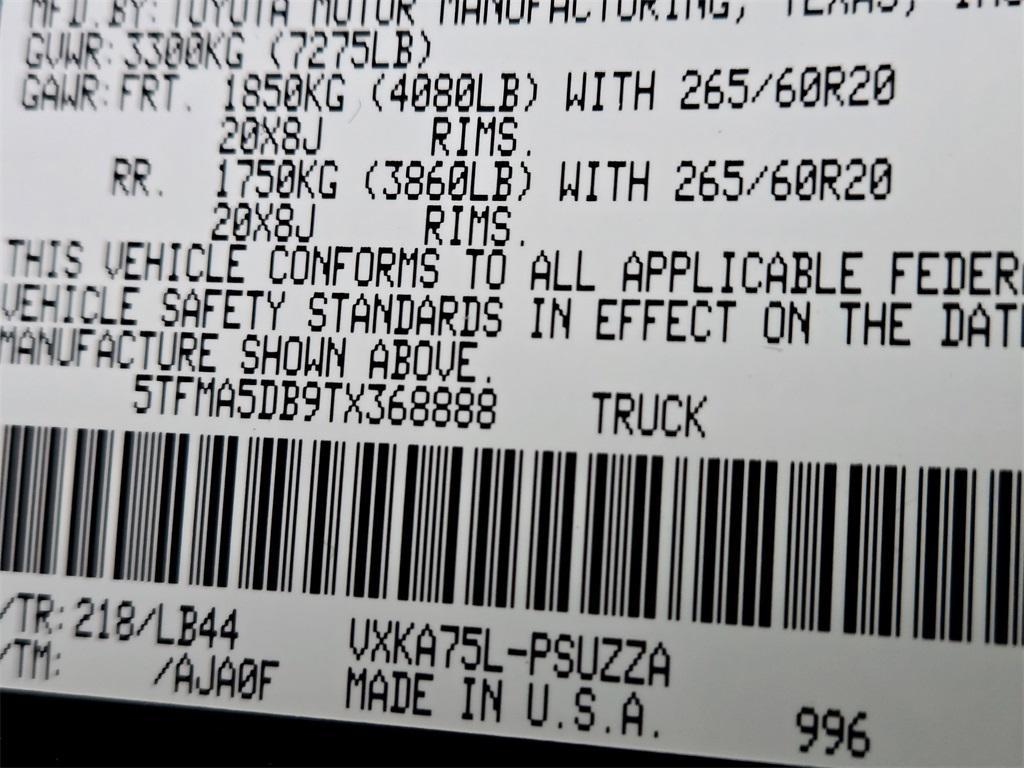 new 2026 Toyota Tundra car, priced at $70,016