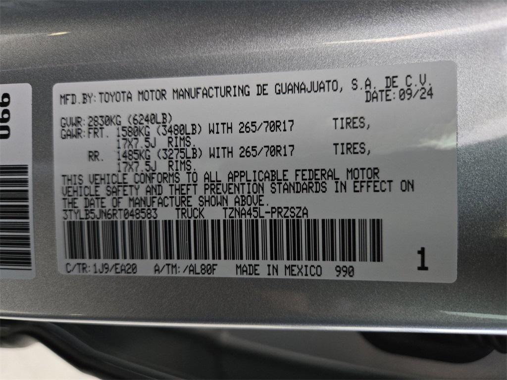 new 2024 Toyota Tacoma car, priced at $51,308