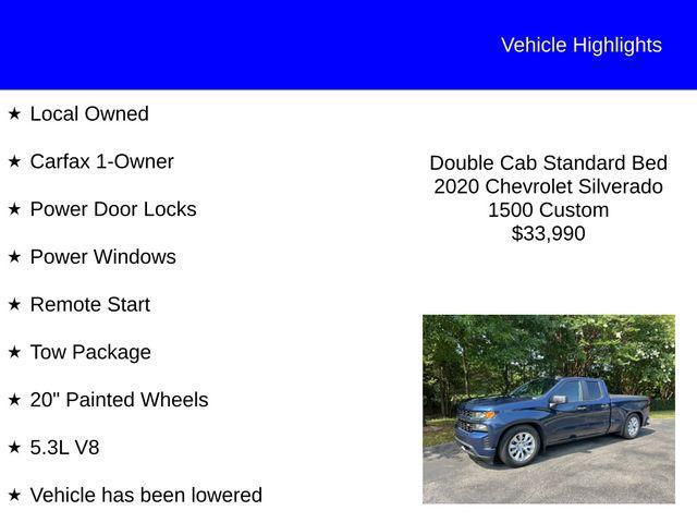 used 2020 Chevrolet Silverado 1500 car, priced at $33,990