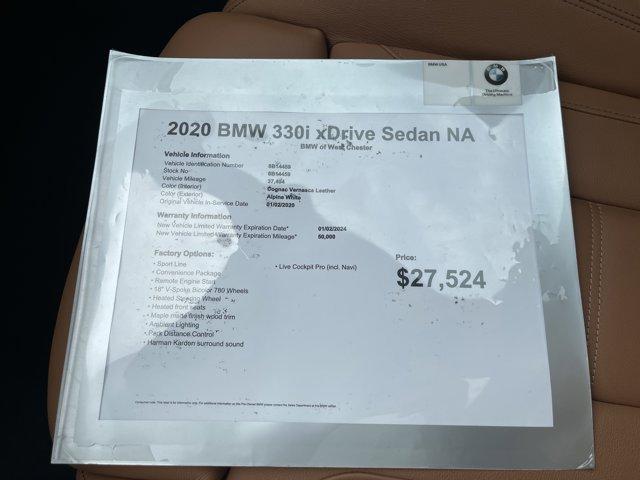 used 2020 BMW 330 car, priced at $27,524