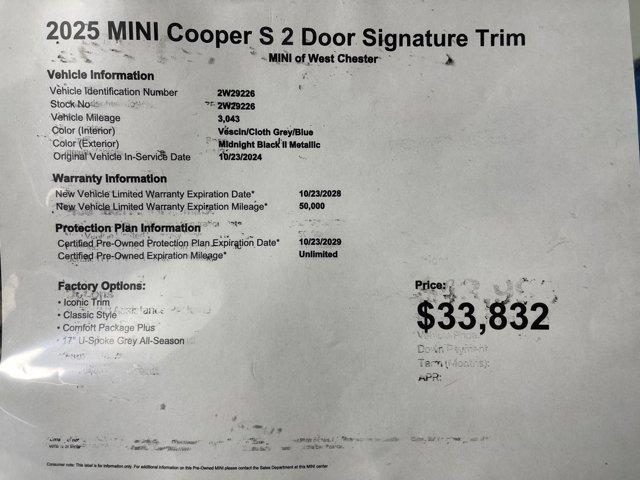 used 2025 MINI Hardtop car, priced at $33,832