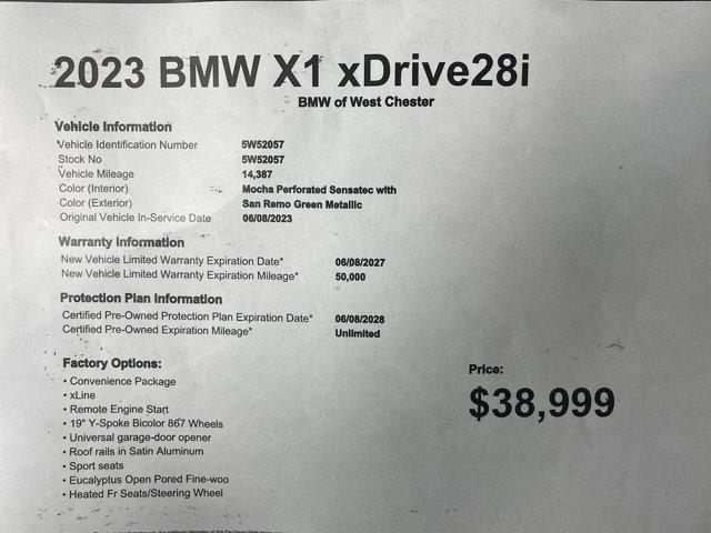 used 2023 BMW X1 car, priced at $38,999