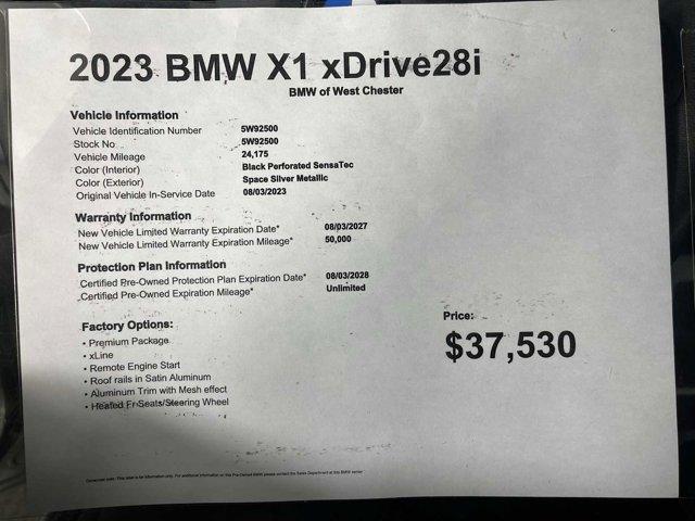 used 2023 BMW X1 car, priced at $37,530