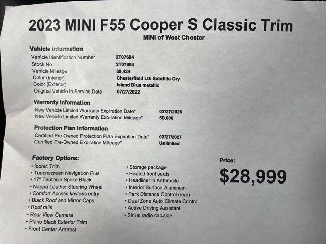 used 2023 MINI Hardtop car, priced at $28,999
