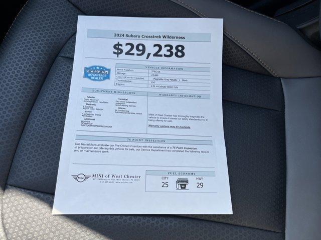 used 2024 Subaru Crosstrek car, priced at $29,238
