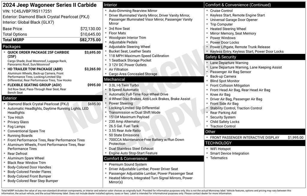 used 2024 Jeep Wagoneer car, priced at $57,998