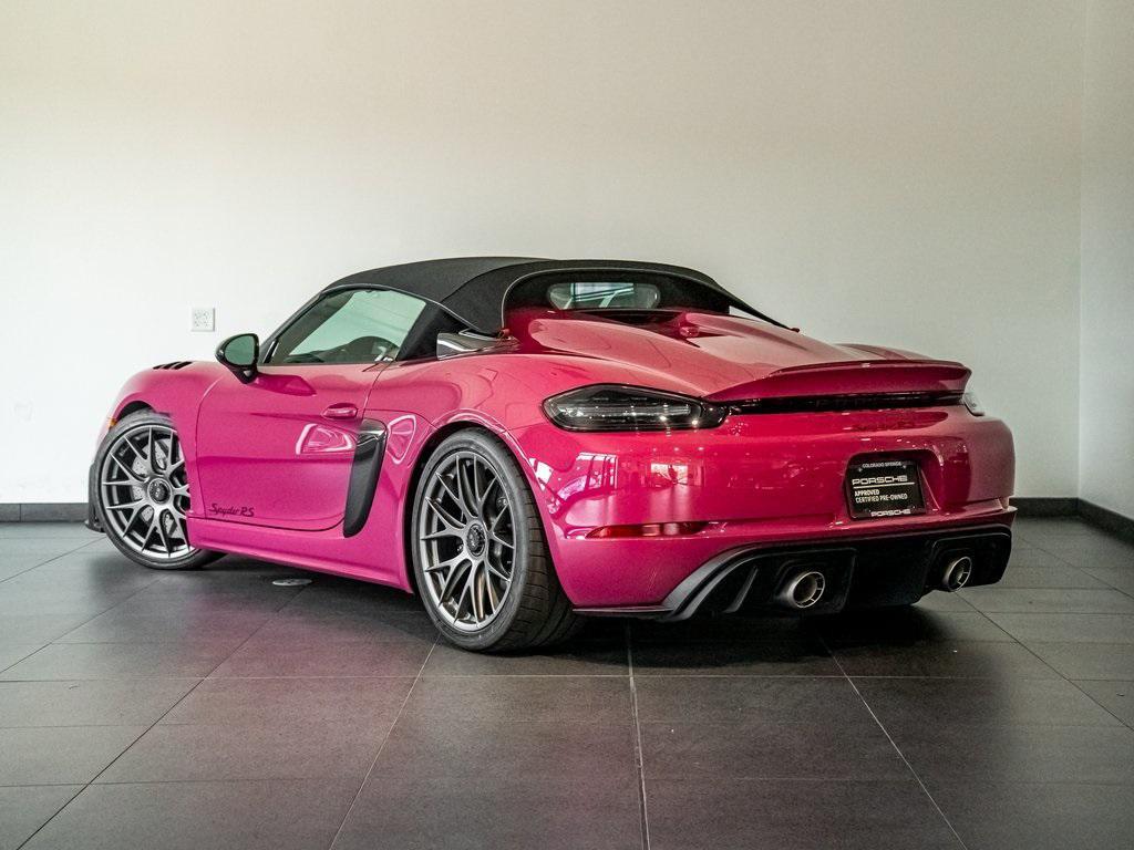 used 2024 Porsche 718 Spyder car, priced at $219,110