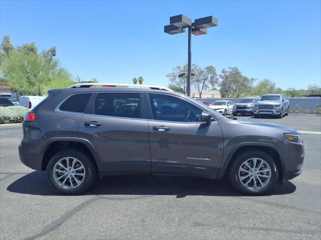 used 2021 Jeep Cherokee car, priced at $18,500