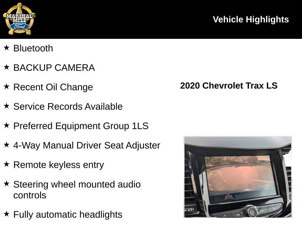 used 2020 Chevrolet Trax car, priced at $10,000