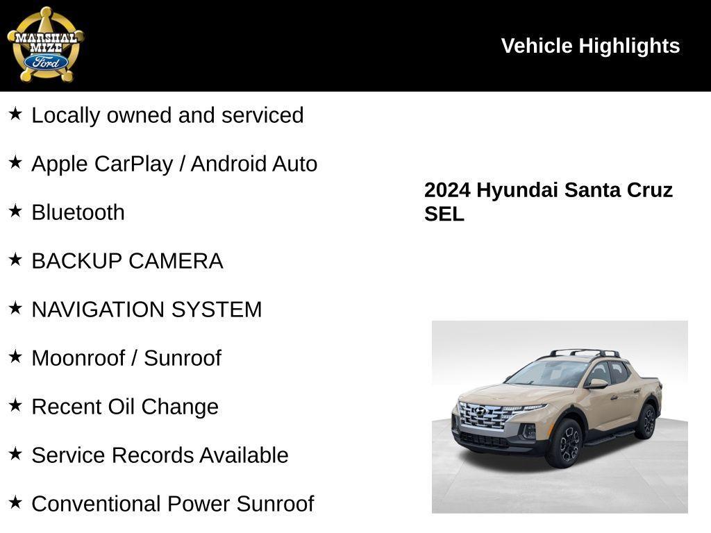 used 2024 Hyundai SANTA CRUZ car, priced at $28,000