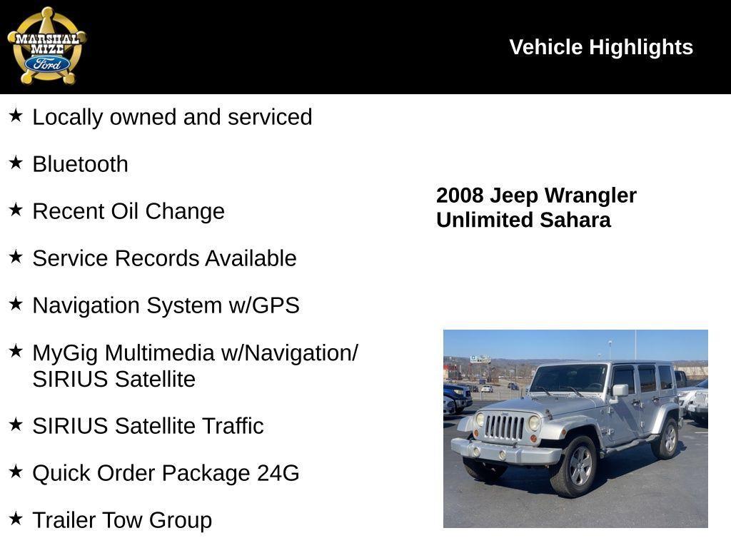 used 2008 Jeep Wrangler car, priced at $9,668