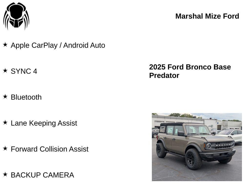 new 2025 Ford Bronco car, priced at $49,900