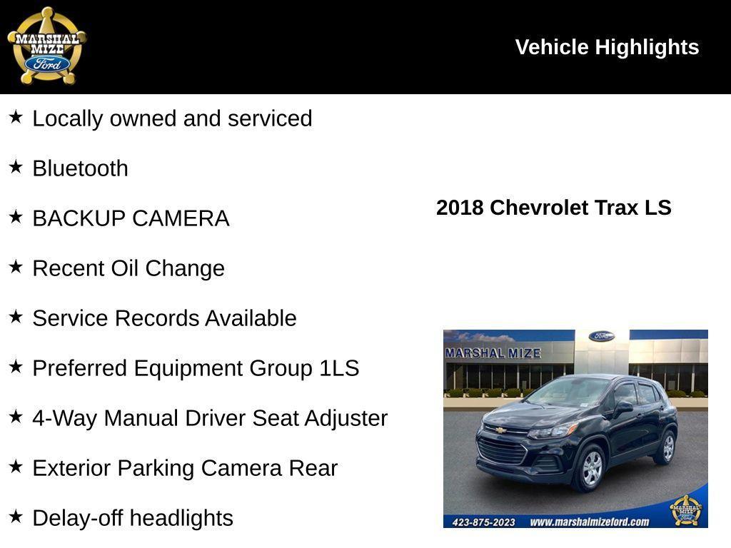 used 2018 Chevrolet Trax car, priced at $9,600
