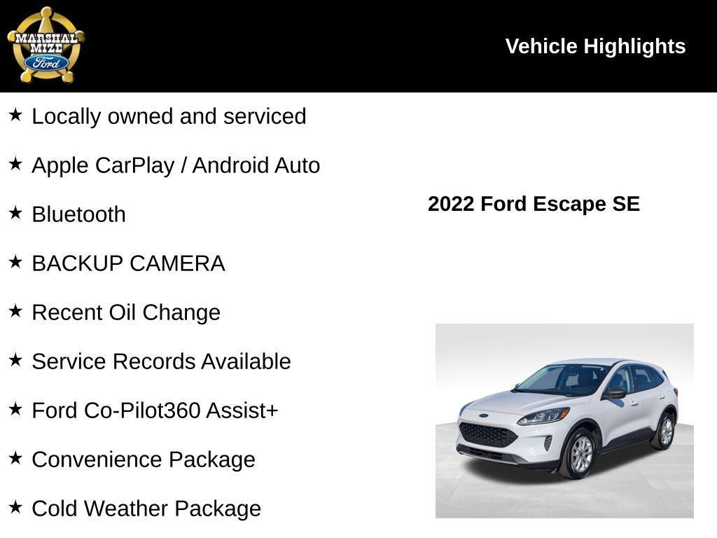 used 2022 Ford Escape car, priced at $15,901