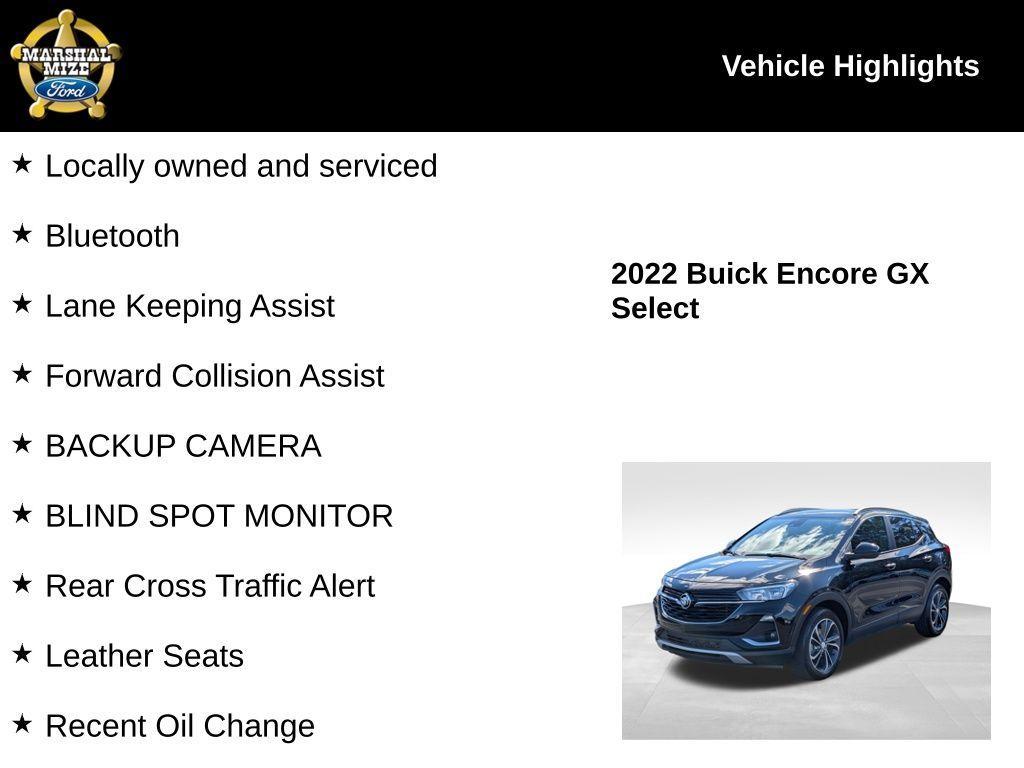 used 2022 Buick Encore GX car, priced at $20,000