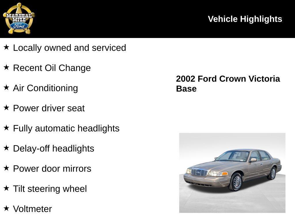 used 2002 Ford Crown Victoria car, priced at $5,799