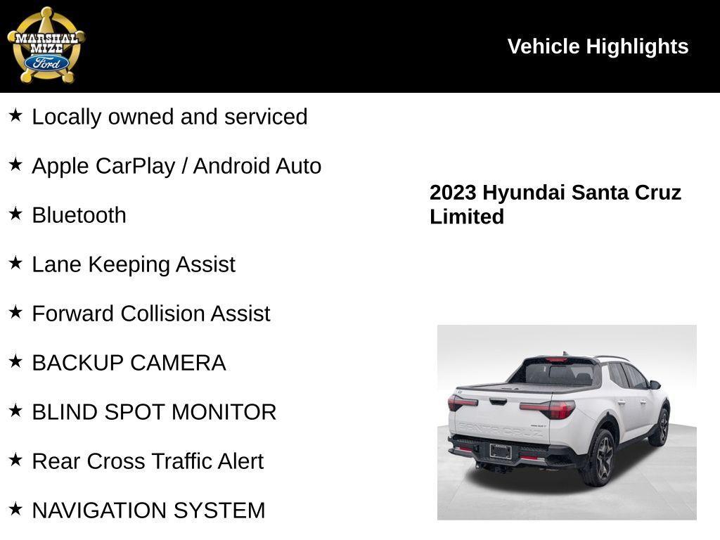 used 2023 Hyundai SANTA CRUZ car, priced at $24,000