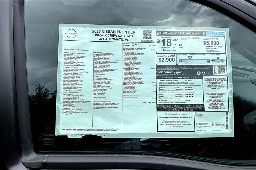 new 2025 Nissan Frontier car, priced at $46,080
