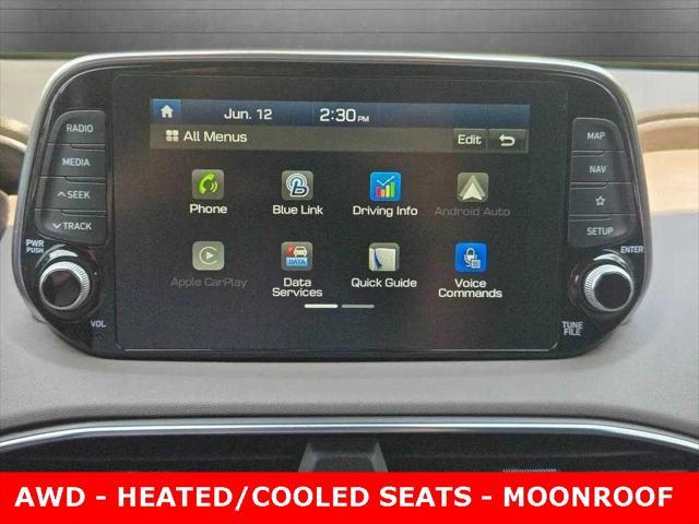 used 2020 Hyundai Santa Fe car, priced at $19,759