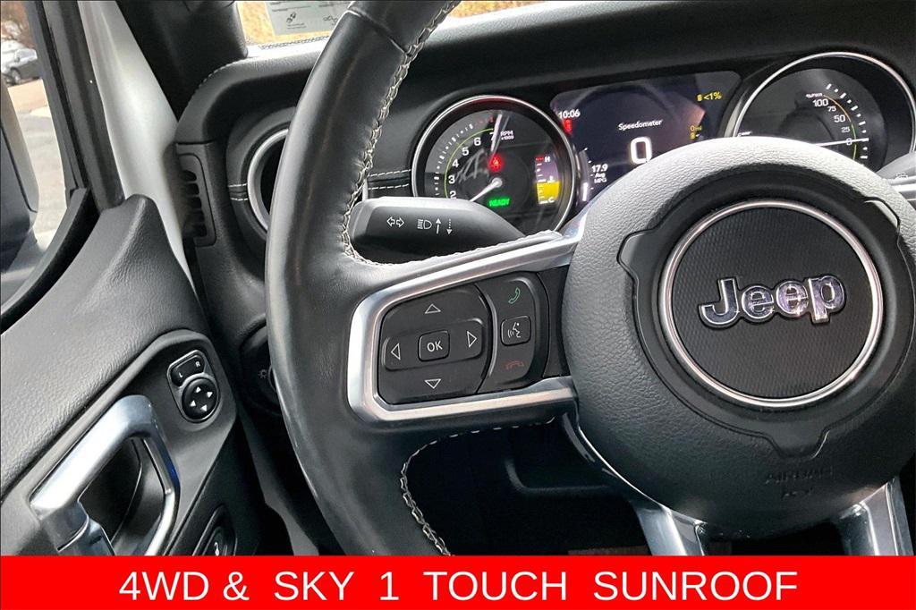 used 2022 Jeep Wrangler Unlimited 4xe car, priced at $29,999