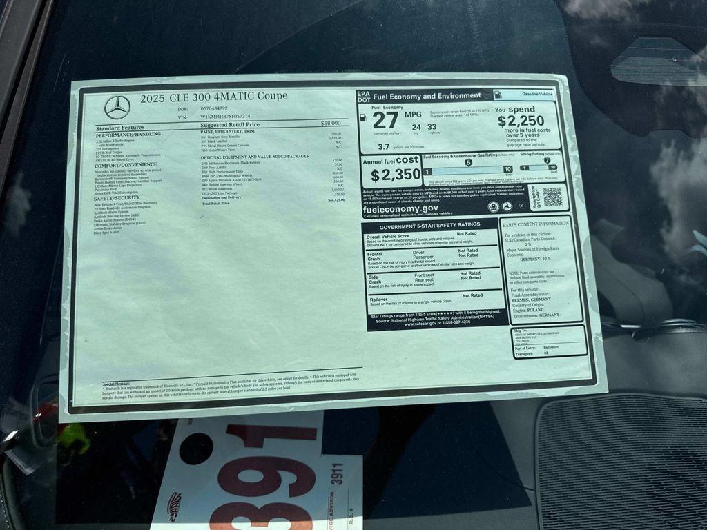 new 2025 Mercedes-Benz CLE 300 car