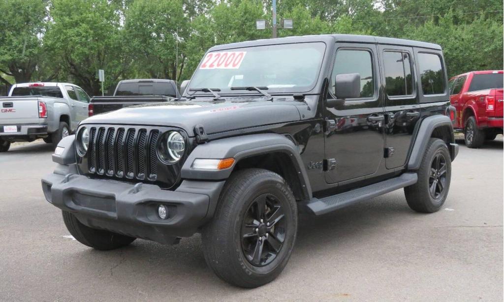 used 2021 Jeep Wrangler Unlimited car, priced at $22,000