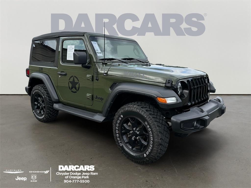 used 2021 Jeep Wrangler car, priced at $30,345