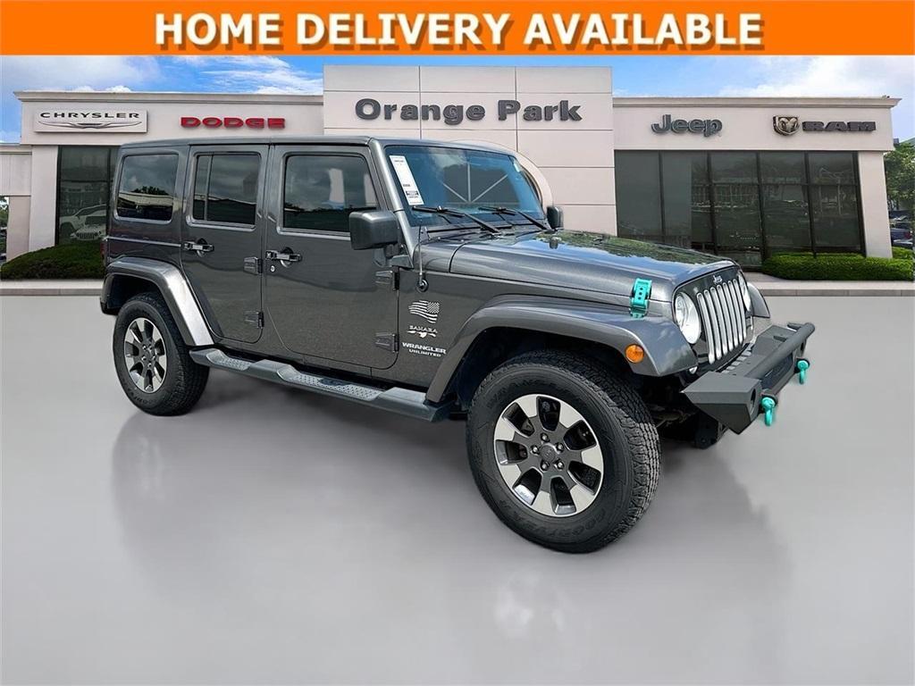 used 2017 Jeep Wrangler Unlimited car, priced at $18,600