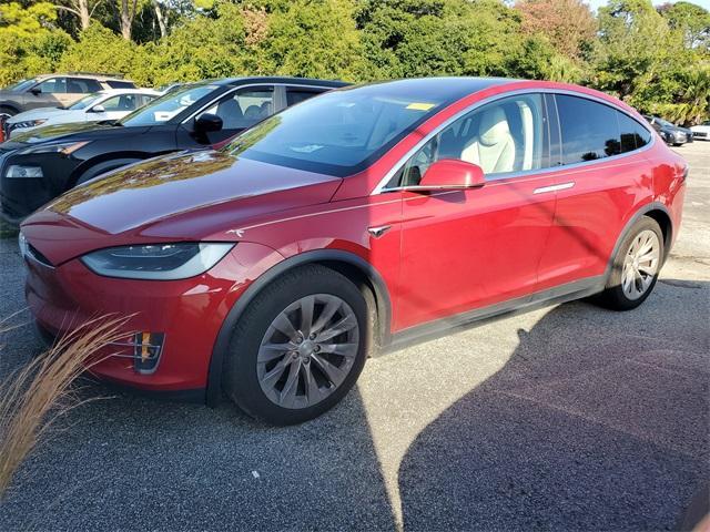 used 2018 Tesla Model X car, priced at $24,250