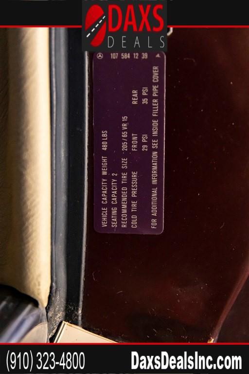 used 1987 Mercedes-Benz 560SL car