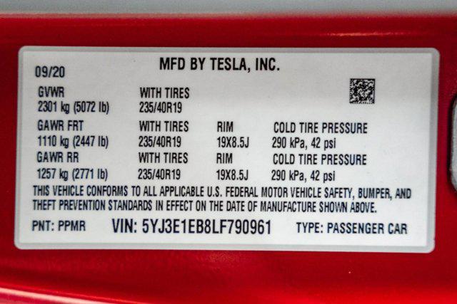 used 2020 Tesla Model 3 car, priced at $26,657