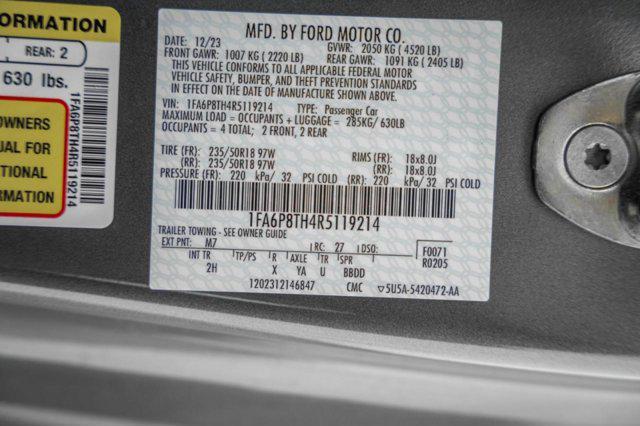 new 2024 Ford Mustang car, priced at $29,848
