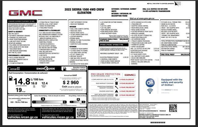used 2022 GMC Sierra 1500 car, priced at $42,351