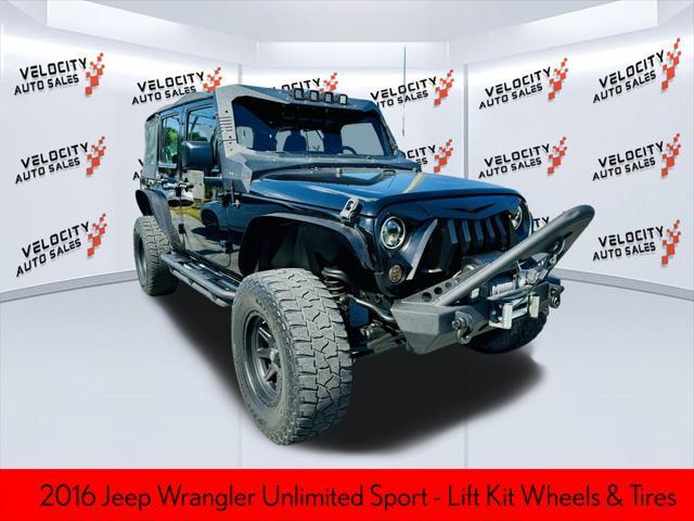 used 2016 Jeep Wrangler Unlimited car, priced at $19,488
